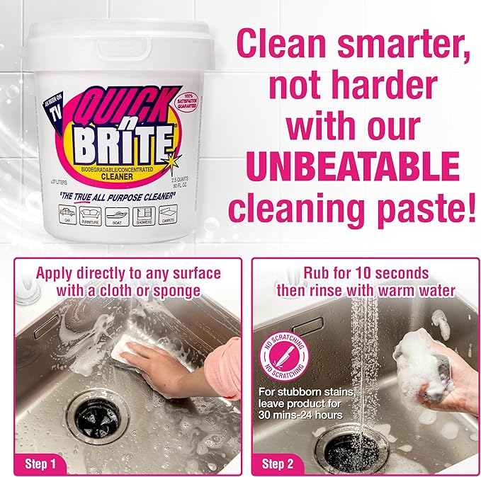 Quick 'n Brite All Purpose Cleaning Paste – Miracle Cleaner - Image 4