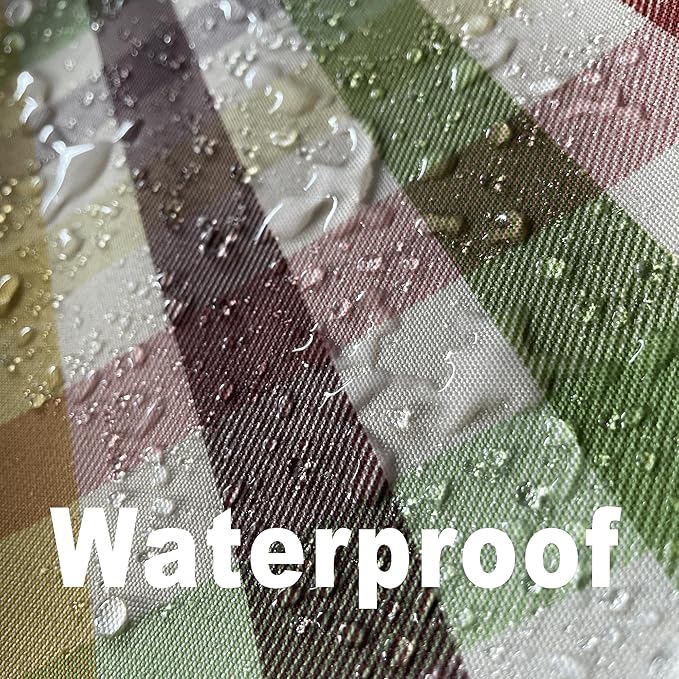 Waterproof Checkered Tablecloth Fabric - Image 2