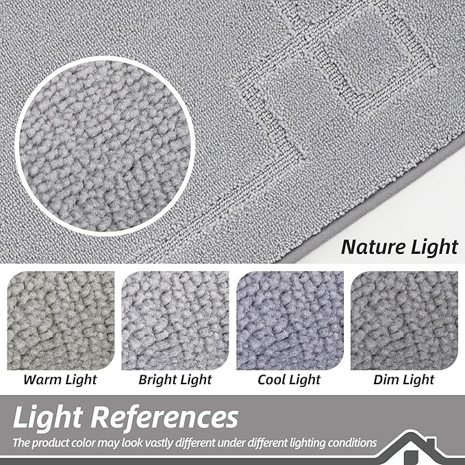 BEQHAUSE Door Mat 24" x 36", Non-Slip Door Mats Indoor Entryway Rugs Washable - Image 3