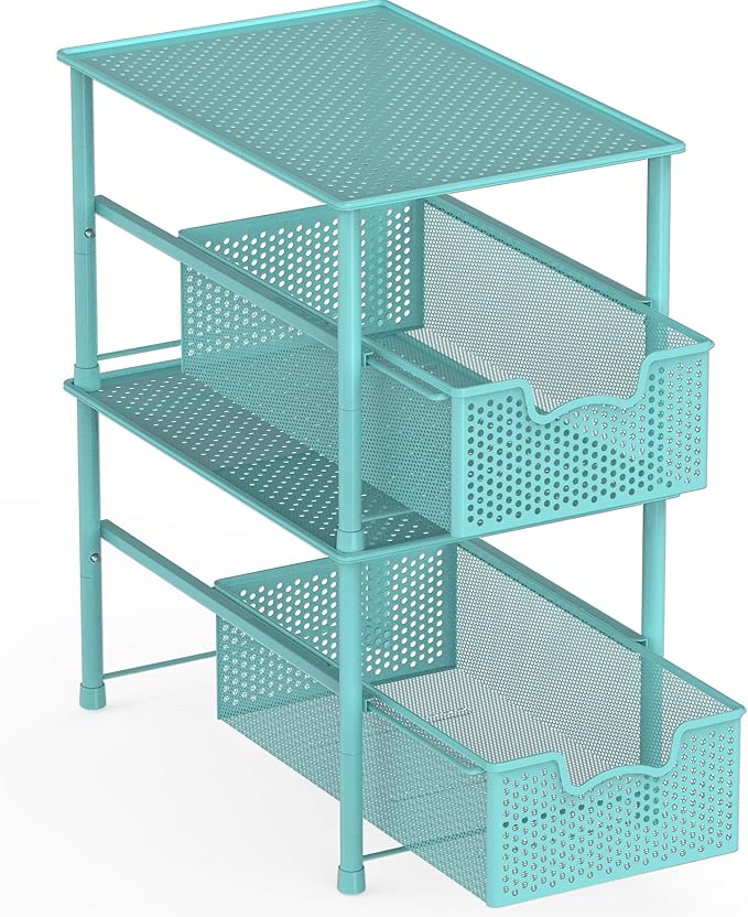 Simple Houseware Stackable Under Sink Cabinet Sliding Basket Organizer Drawer - Image 4