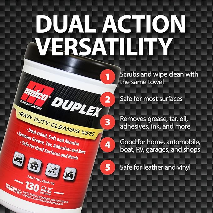 Malco Duplex Heavy Duty Cleaning Wipes - Image 4