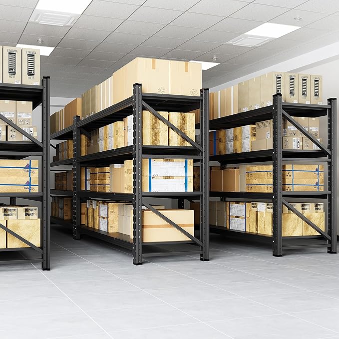 5000LBS Storage Shelves, Adjustable Industrial Shelving, 4 Tier Metal Shelving - Image 4