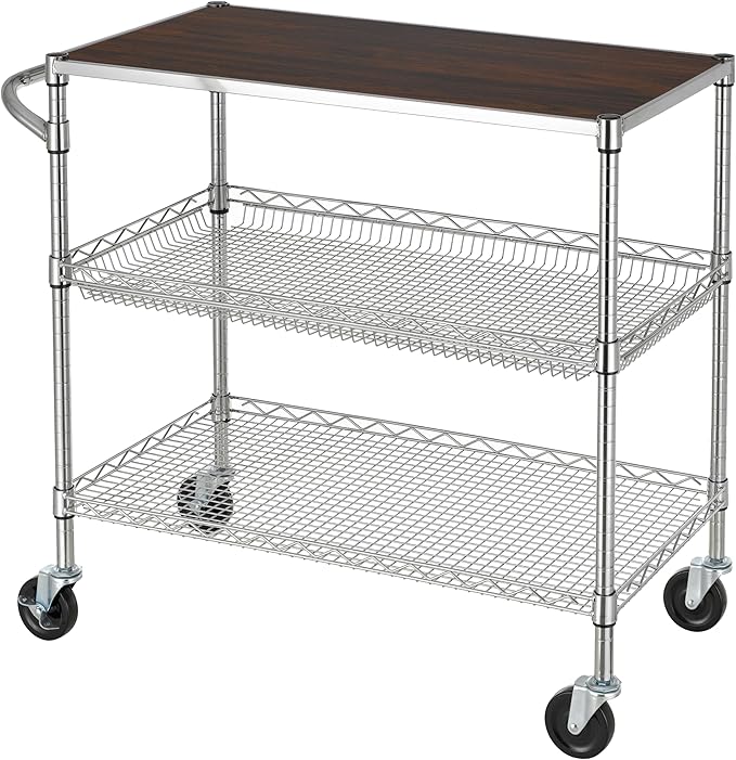 Finnhomy 3 Tier Heavy Duty Commercial Grade Utility Cart by Finnhomy
