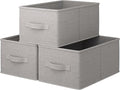 3 Pack Fabric Storage Bins for Shelves | 16.25x12x10in Closet Storage Baskets | by LaySpace-YourRoomOrganizer
