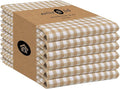 Native Fab 6 Pack Gingham Mini Check Kitchen Hand Towels Set by NativeFab