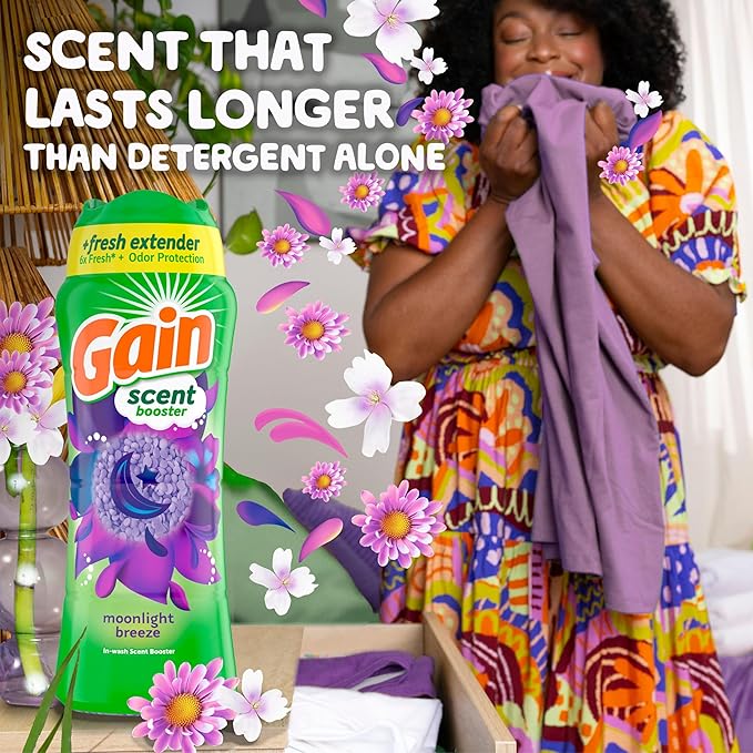 Gain Fireworks In-Wash Scent Booster Beads, Moonlight Breeze, 24 oz - Image 4
