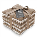 100% Cotton Terry Dish Cloth & Dish Towel, 6 Pack, Super Soft and Absorbent by Ecotribe
