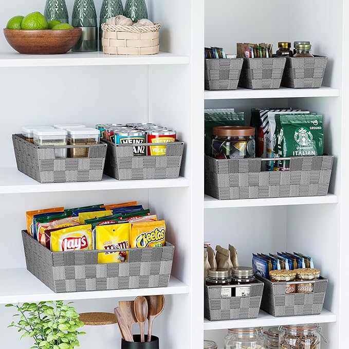 Baskets For Organizing Set Of 9 Dark Grey - Image 6