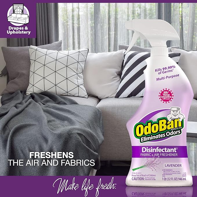 OdoBan Ready-to-Use Disinfectant and Odor Eliminator, Made in the USA, Original - Image 8