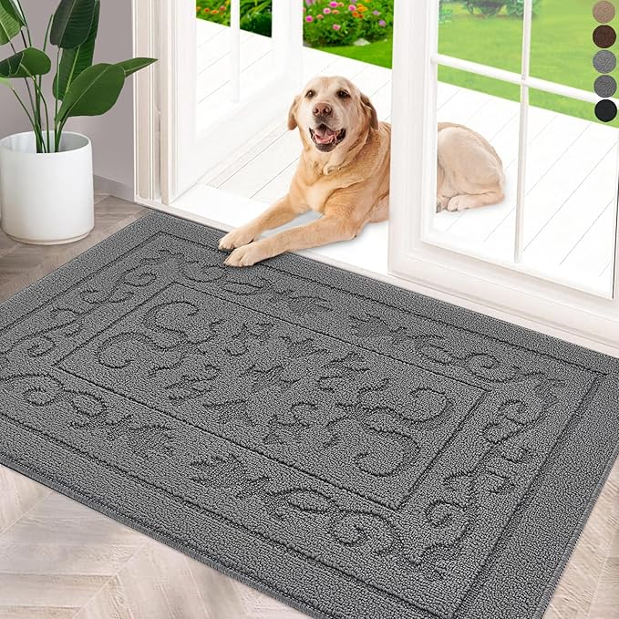 FONEYI Indoor Door Mat 32" x 40", Dirt Trapper Door Mats Non-Slip Entryway Rugs by FONEYI
