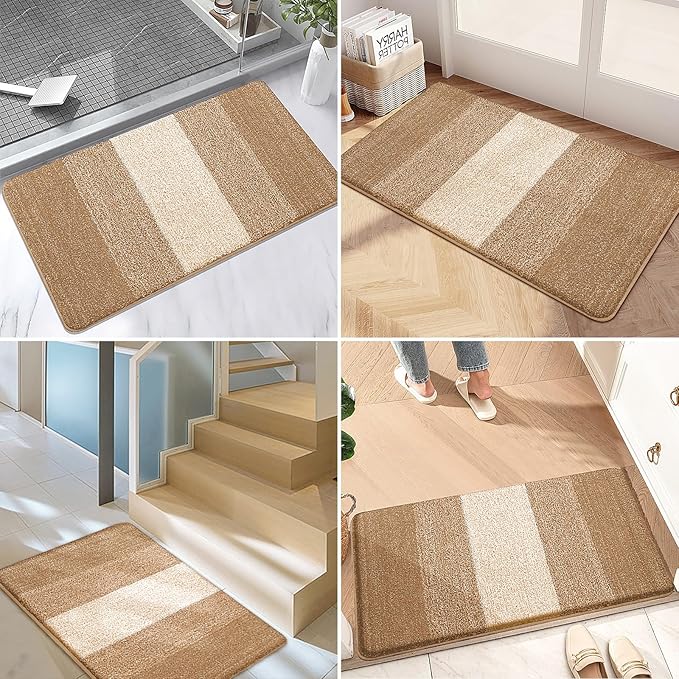 Kitinjoy Indoor Outdoor Door Mat, 30x17 Non-Slip Absorbent Dirt Trapper - Image 6