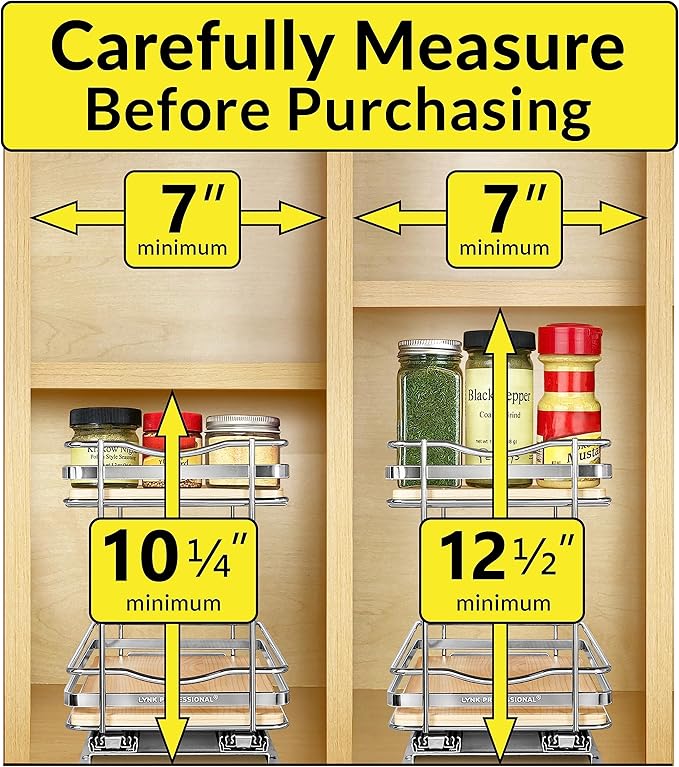 LYNK PROFESSIONAL® Élite™ Pull Out Spice Rack Organizer - Image 4