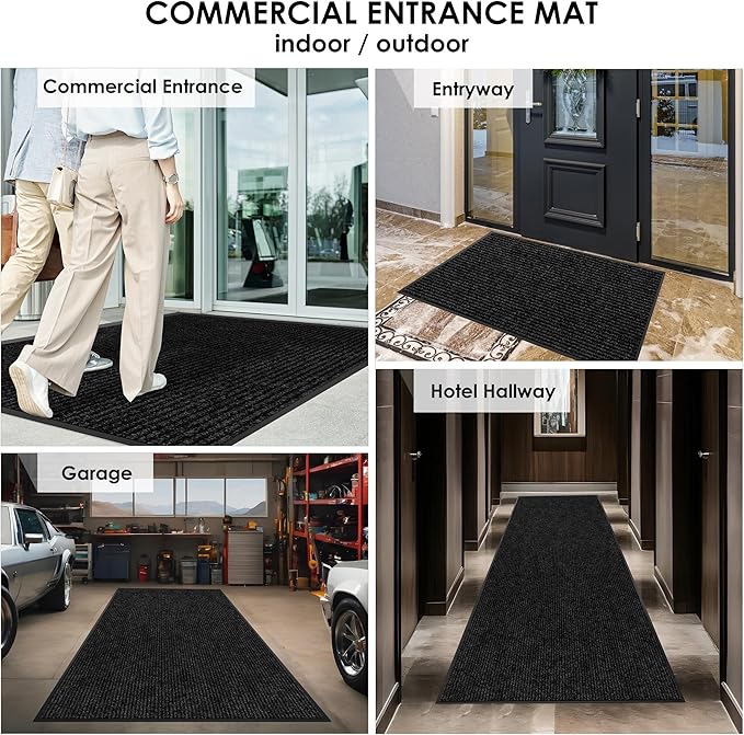 4′ x 19′ Front Door Mat Indoor Outdoor Entrance, Commercial Floor Mat Heavy - Image 8