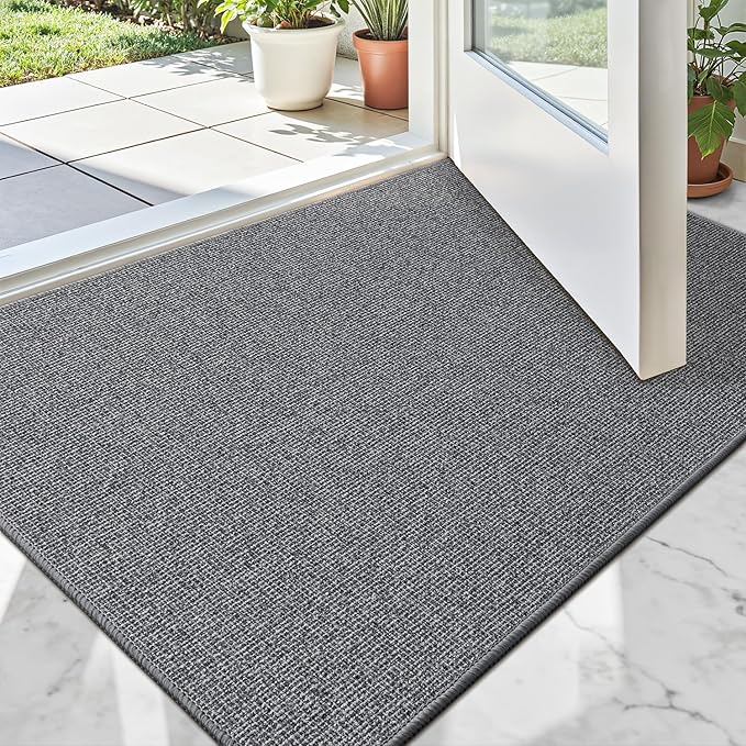 LUMI Indoor Door Mat 32"x48", Ultra Thin Low Profile Non-Slip Doormat by LUMI