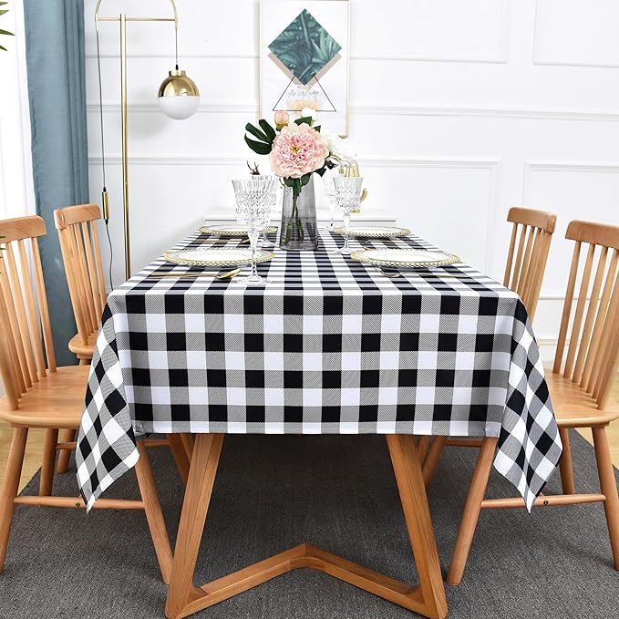 Waterproof Checkered Tablecloth Fabric - Image 9