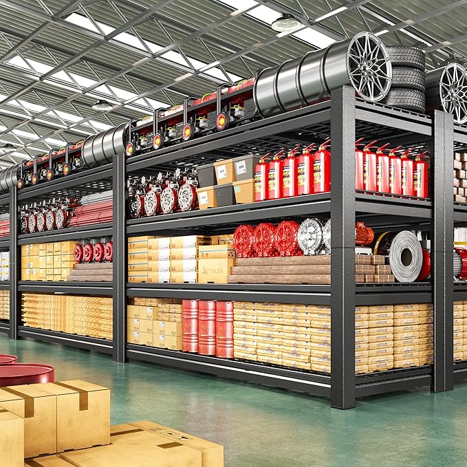 60.1" W Storage Shelves Extra Wide Metal Shelving 2500LBS Garage Shelving - Image 5