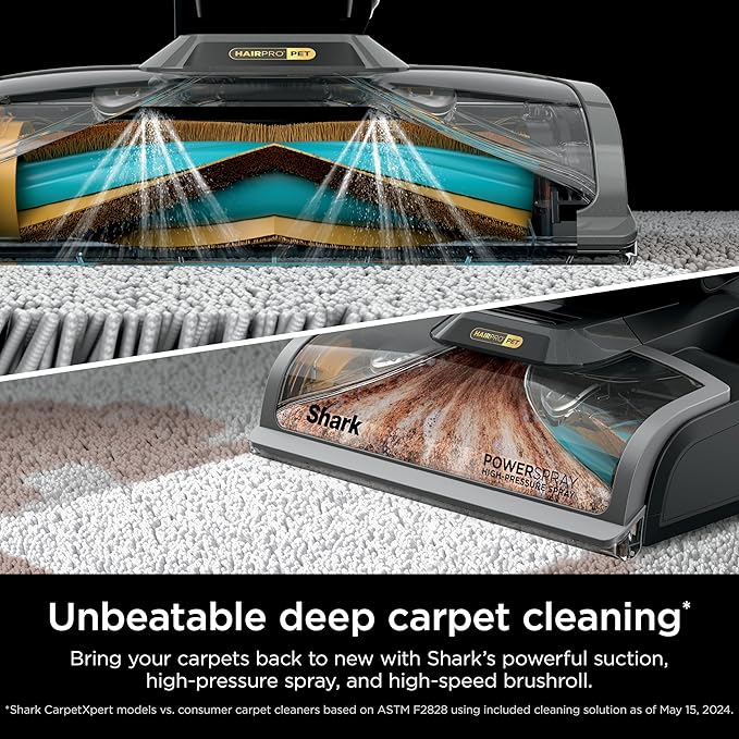 Shark CarpetXpert HairPro with StainStriker Upright Carpet, Area Rug & - Image 3