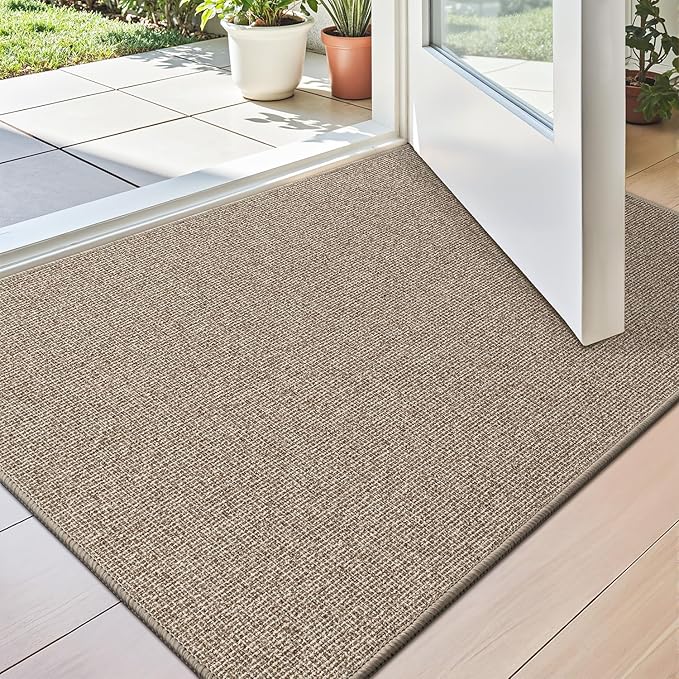 LUMI Indoor Door Mat 32"x47", Ultra Thin Low Profile Non-Slip Doormat by LUMI