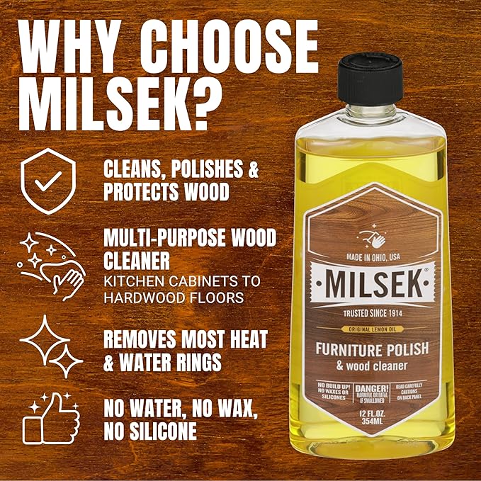 Milsek Furniture Polish and Wood Cleaner - Image 6