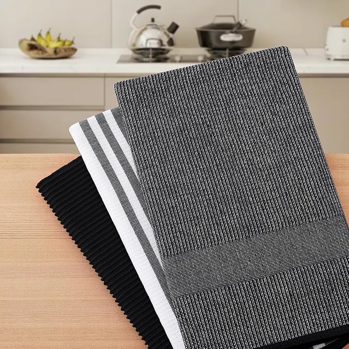Homaxy Premium Kitchen Towels, Large Cotton 380 GSM Kitchen Hand Towels - Image 7