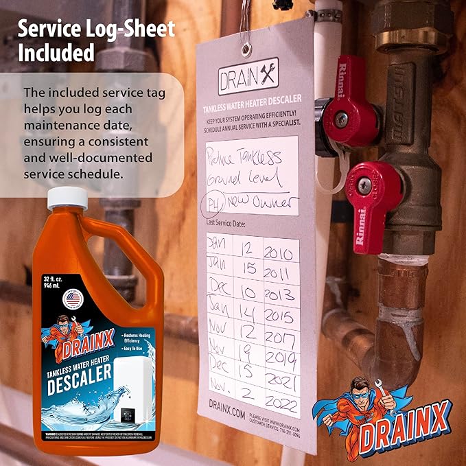DrainX Tankless Water Heater Flushing Kit Includes Submersible Pump, Liquid - Image 8