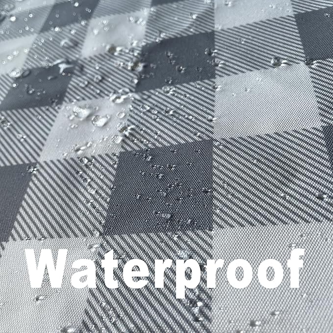 Waterproof Checkered Tablecloth Fabric - Image 4