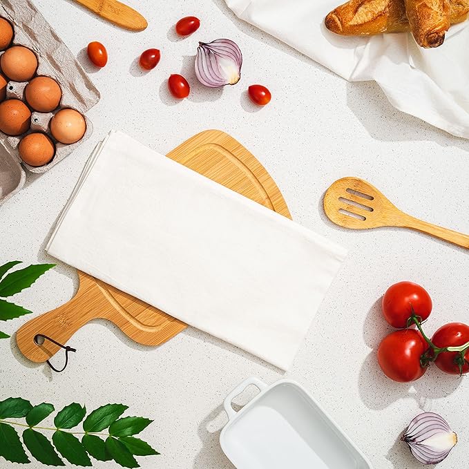 Wholesale Flour Sack Kitchen Towels – 50 Pack, Unbleached, All-Natural 100% - Image 3