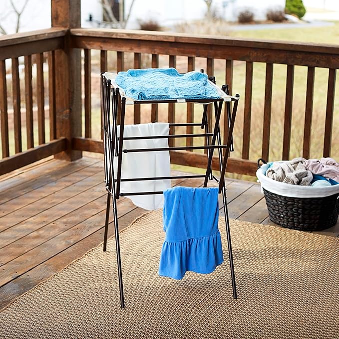 Household Essentials 5175 Collapsible Expandable Metal Clothes Drying Rack - Image 2