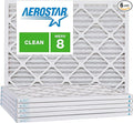 Aerostar 8x10x1 MERV 8, Pleated Air Filter, Box of 6, Made in the USA by AirFiltersDelivered