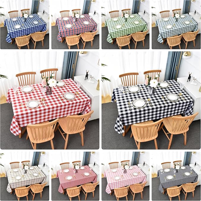 Classic Gingham Buffalo Tablecloth Fabric - Image 4