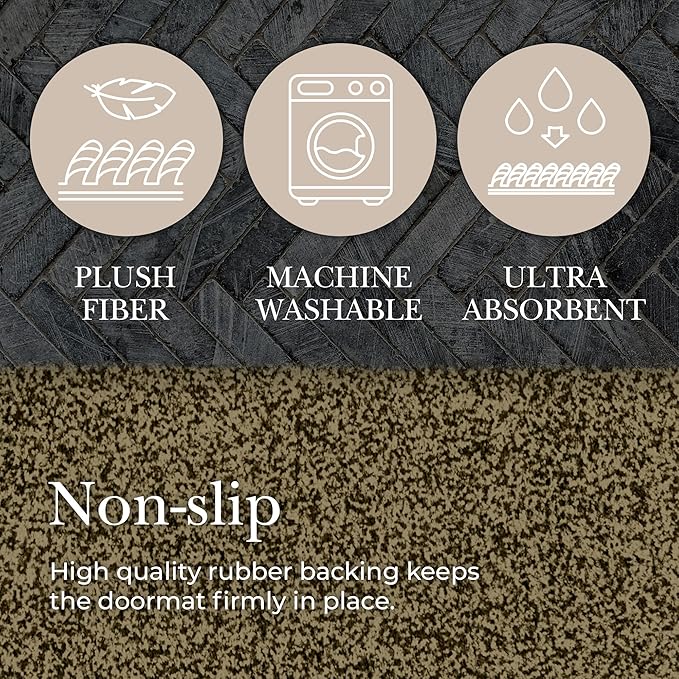 Premium Microfiber Indoor Door Mat – 20"x30" Washable Entry Mat, Waterproof - Image 6