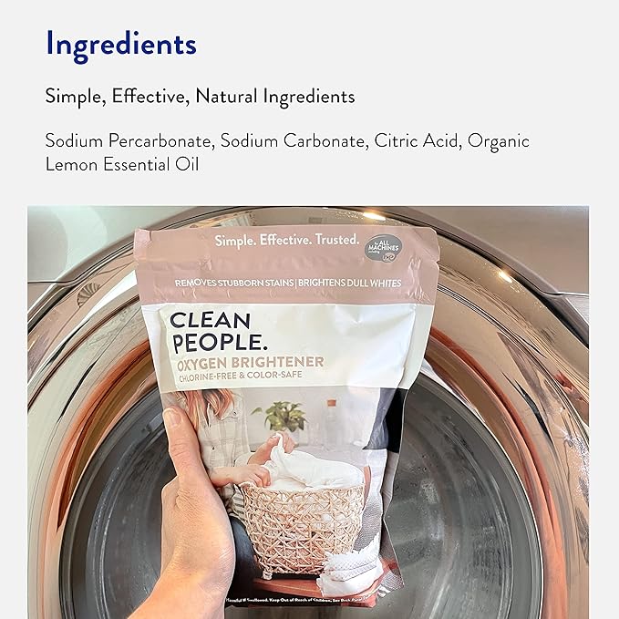 The Clean People Oxygen Brightener Stain Remover | Bleach Alternative, Simple - Image 5