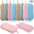 Boao 10 Pieces Multipurpose Kitchen Scrub Sponges, Non-Scratch Microfiber Scrub by Boao