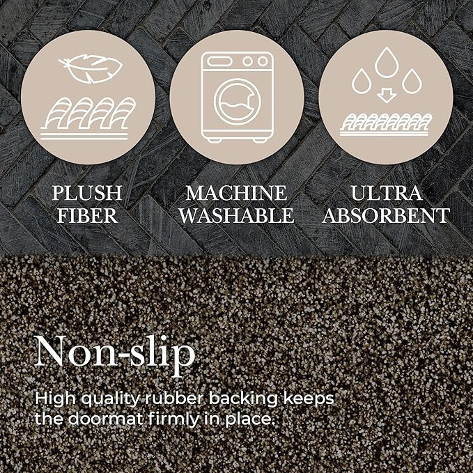 Premium Microfiber Indoor Door Mat – 20"x30" Washable Entry Mat, Waterproof - Image 8