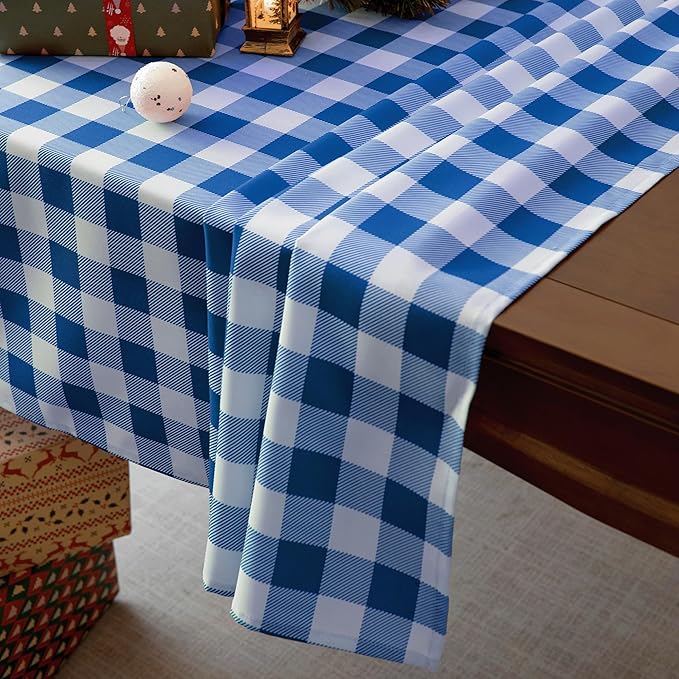 Waterproof Checkered Tablecloth Fabric - Image 4