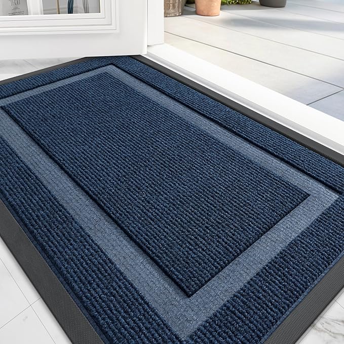 OLANLY Front Door Mat Indoor Outdoor Entrance, Waterproof All-Season, by OLANLY