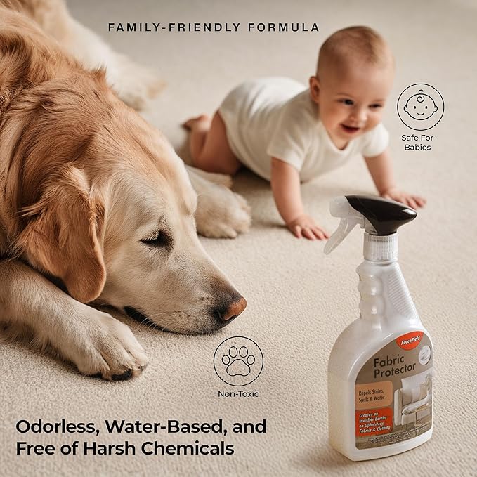 ForceField Fabric Protector Spray – Long-Lasting, Non-Toxic Water & Stain - Image 3