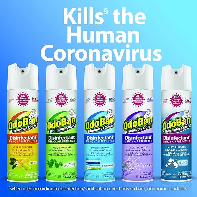OdoBan Ready-to-Use 360-Degree Continuous Spray Disinfectant and Harsh Aroma - Image 4