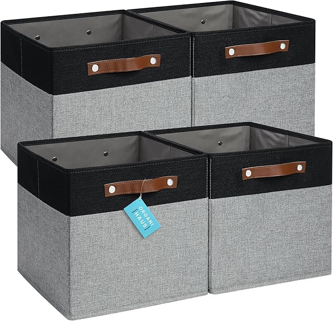 OrganiHaus 12x12 Fabric Storage Bins by OrganiHaus