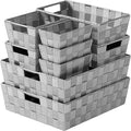 Baskets For Organizing Set Of 9 Dark Grey by Neaterize