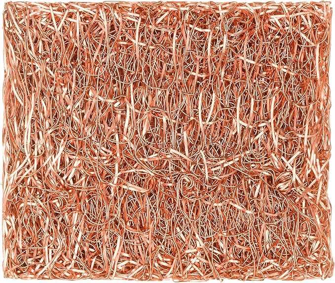 Redecker Copper Thread Mini Scrubber, 2 x 1-5/8 inches, Non-Abrasive Scouring - Image 2