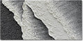 NANKAI Hand Painted black and white abstract canvas art oil painting waves by NANKAIOilPaintingArt