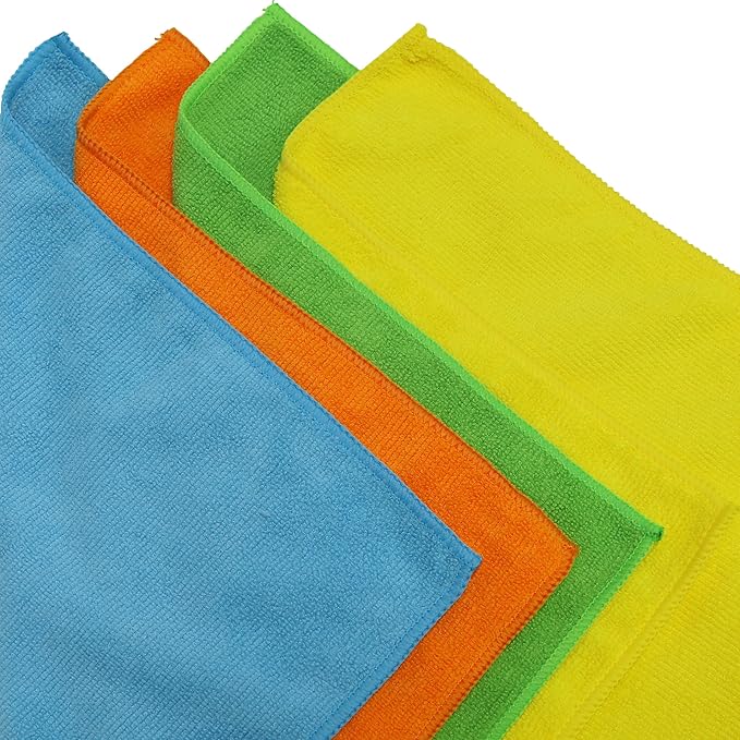Simple Houseware Microfiber Cleaning Cloth 20 Pack, 4 Colors - Image 4