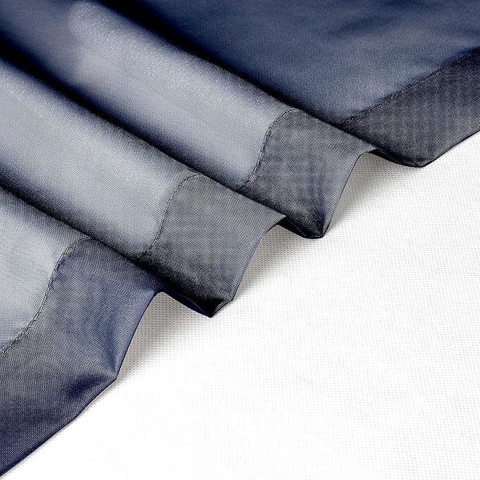 Chyhomenyc Voile Sheer Curtain Panels 54in Long 2 Pack, Short Bathroom Window - Image 6