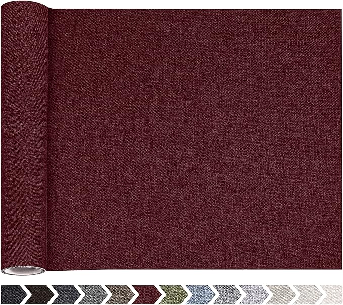 Fine Linen Fabric Patches, Self-Adhesive, Extra Large 12x40 Inch, by ForABetterHomeLife