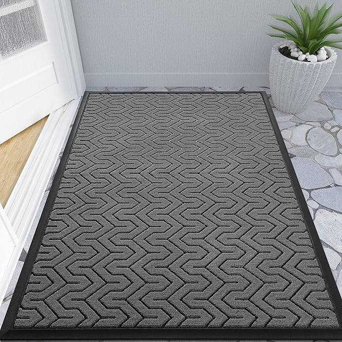 Yimobra Large Door Mat Outside Entrance 47x32, Waterproof Heavy Duty Outdoor by Yimobra