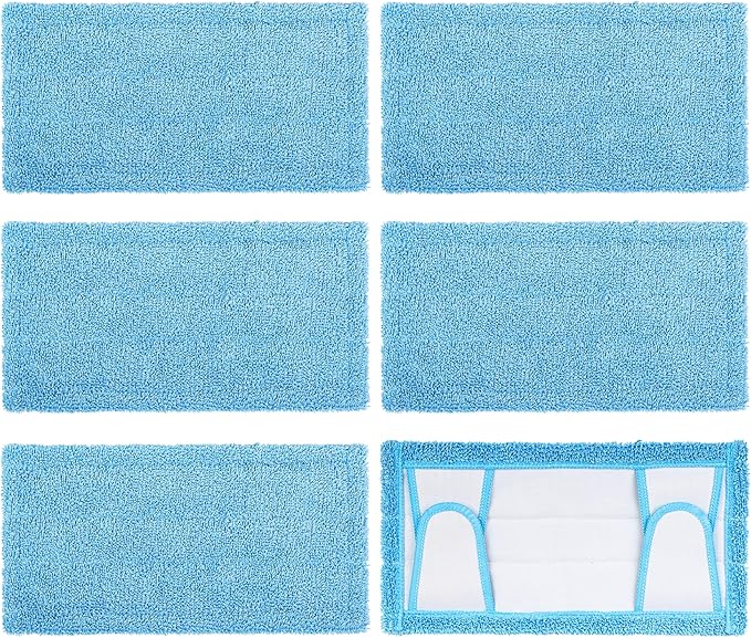 Reusable Mop Pad for Swiffer Sweeper Mop, 12.5'' Microfiber Mop Pad Refill by Flammi