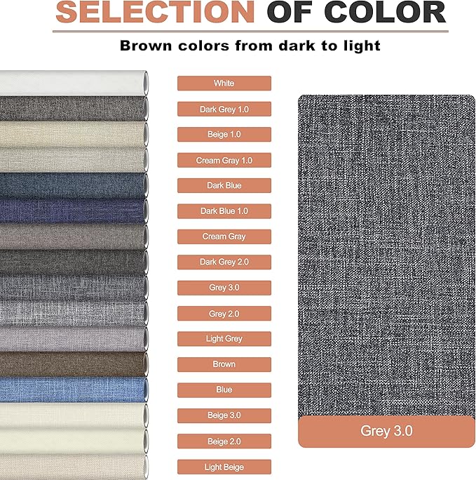 KING MOUNTAIN Fine Linen Fabric Patches, Self-Adhesive, 12x40 inch, - Image 4