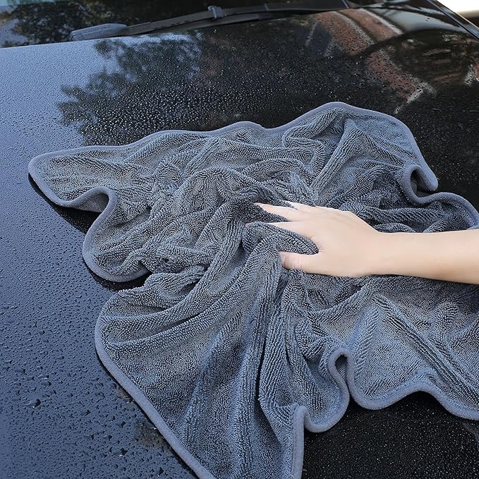 JOYMOOP Microfiber Towels for Cars, 2 Pack 63" x 29.5" Car Drying Towel - Image 2