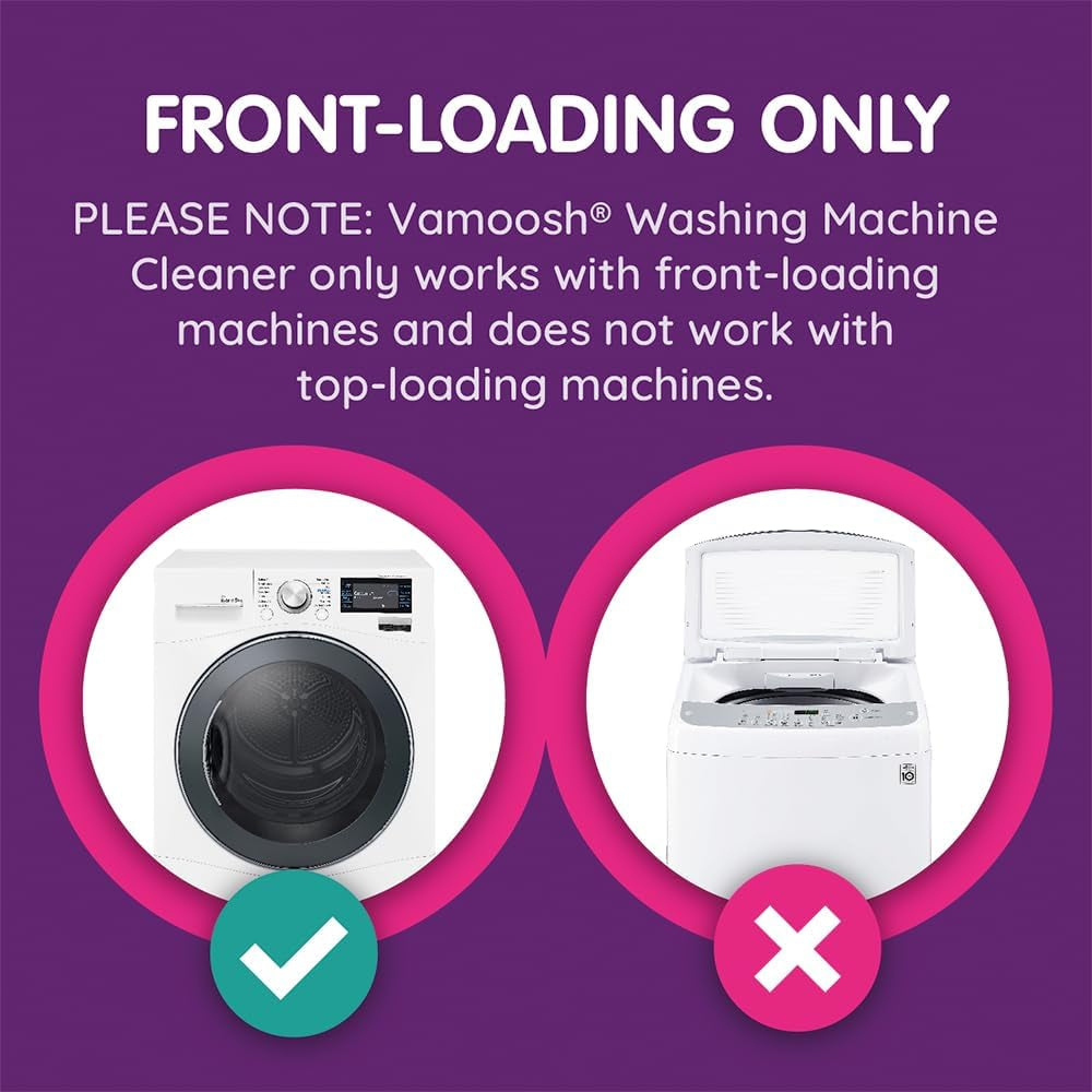 6-In-1 Washing Machine Cleaner | for Front & Top Load Washers | Lemon Fresh Scent | Patented Hair Dissolving Technology | Removes Limescale | Made in UK | No Harmful Chemicals | 2X150G